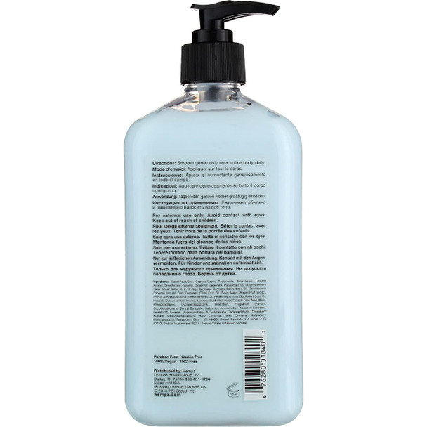 Hempz Body Moisturizer Triple Moisture 17 Ounce Pump (500ml) (Pack of 3)