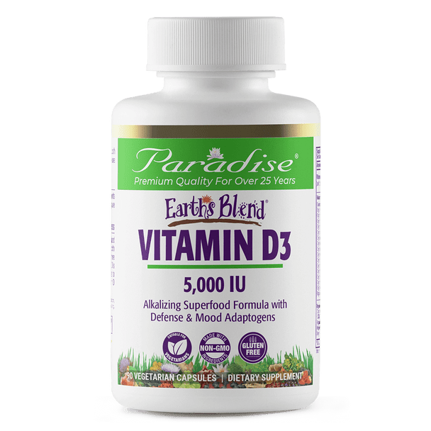 Paradise Herbs Vitamin D3 - 90 Vegetarian Capsules