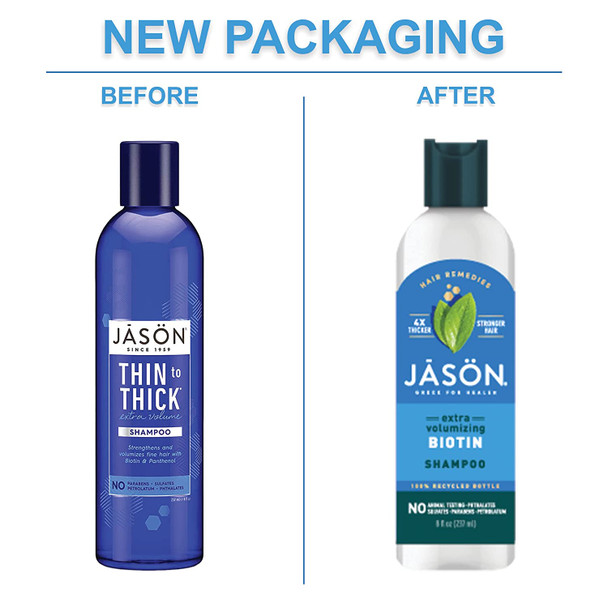 Jason Thin-to-Thick Extra Volume Shampoo, 8 oz. (Packaging May Vary)