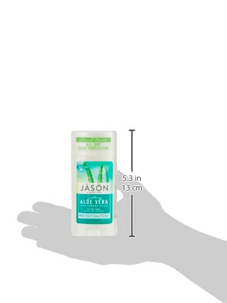 Jason Aluminum Free Deodorant Stick, Soothing Aloe Vera, 2.5 Oz (Packaging May Vary)