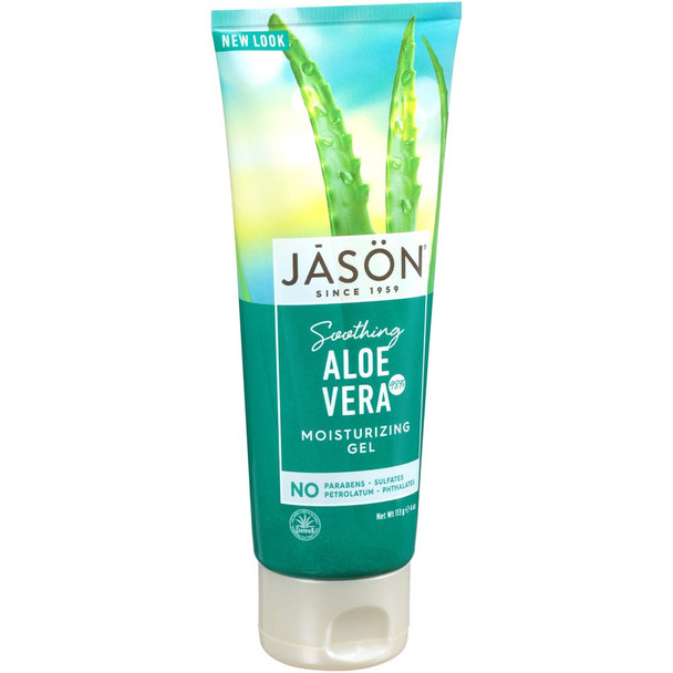 Jason Pure Natural Moisturizing Gel, Soothing 98% Aloe Vera, 4 Ounce (Pack of 6)