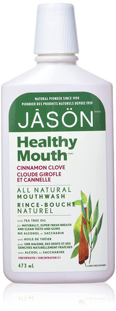 Jason Healthy Mouth Tartar Control Mouthwash, Cinnamon Clove, 16 Oz