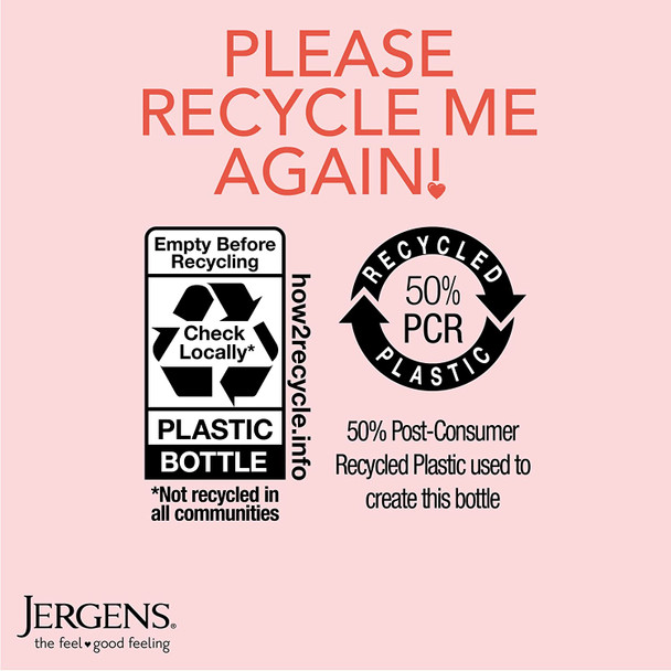 Jergens Softening Cherry Almond Body Wash, Daily Moisturizing Skin Cleanser, Paraben Free, 22 Ounces, Infused with Cherry Almond, pH Balanced, Dye Free, Dermatologist Tested (Packaging May Vary)