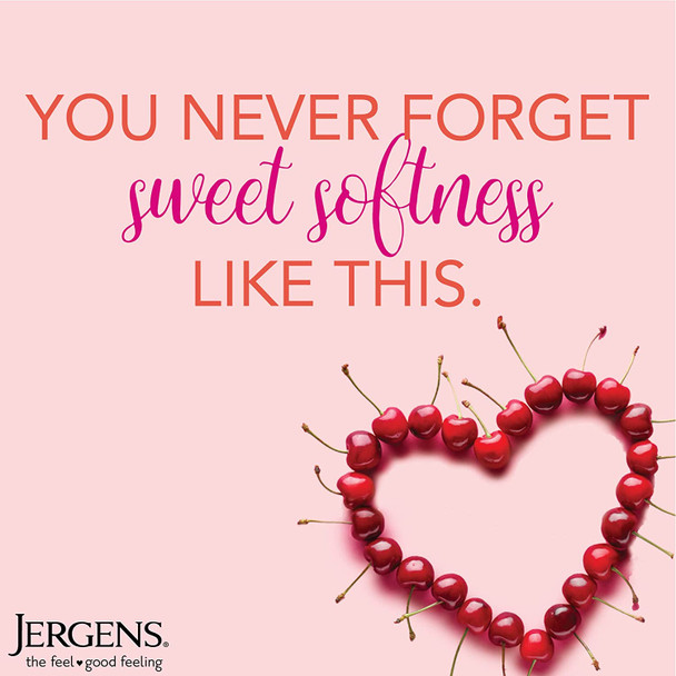 Jergens Original Scent Dry Skin Moisturizer, Body and Hand Lotion, for Long Lasting Skin Hydration, 21 Ounce, with HYDRALUCENCE blend and Cherry Almond Essence