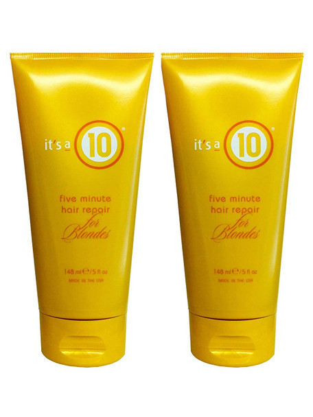 It's A 10 Miracle Five Minute Hair Repair Conditioner for Blondes, 5 Ounce (Pack of 2)