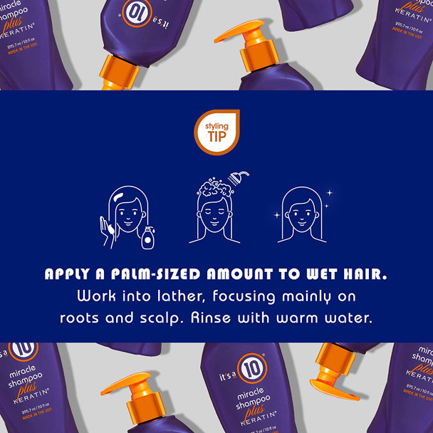 It's a 10 Haircare Miracle Shampoo Plus Keratin, 10 fl. oz. (Pack of 3)