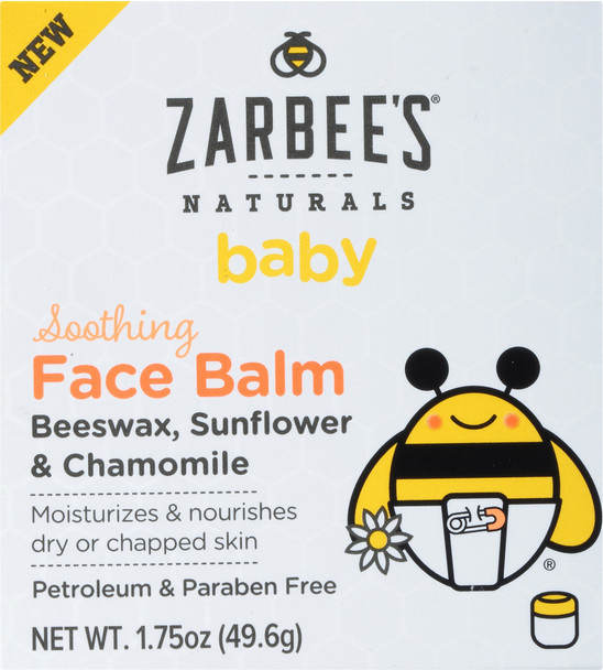 Zarbee's Naturals Baby Soothing Face Balm, 1.75 oz