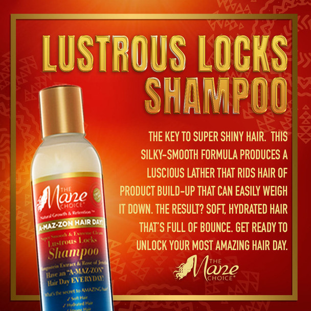 The Mane Choice A-maz-zon Hair Day | Lustrous Locks Shampoo & Beautiful Beaming Hair Mask (Bundle)