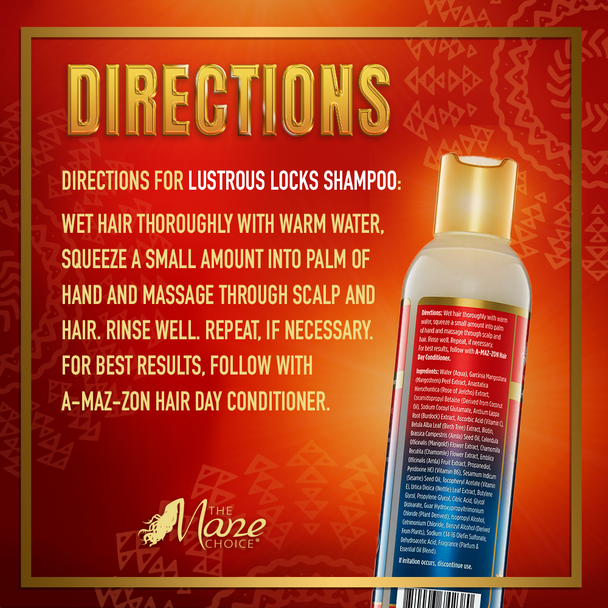 The Mane Choice A-maz-zon Hair Day | Lustrous Locks Shampoo & Beautiful Beaming Hair Mask (Bundle)