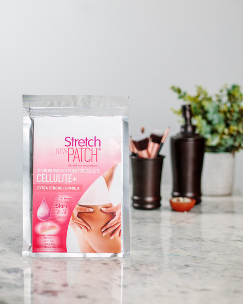 Stretch Patch CELLULITE+ Extra Strength Formula,  Lotion Infused Hot Patch for Cellulite ,6 sheets per pack