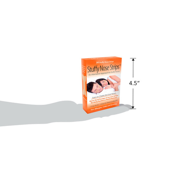STUFFY NOSE SOLUTIONS Stuffy Nose Strips, Increases Airflow due to Allergies, Colds and Snoring | All Natural and Hypoallergenic