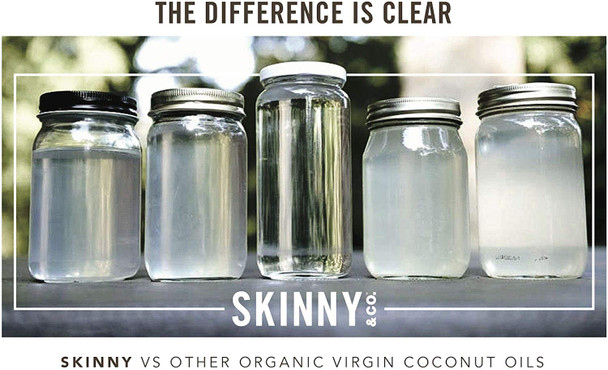SKINNY & CO. Peppermint Oil Pulling Coconut Oil- 100% Chemical Free - 16 oz.