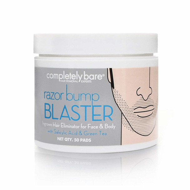 Completely Bare razor bump BLASTER Ingrown Hair & Razor Bump Eliminator for Men -Creams, 50 ea