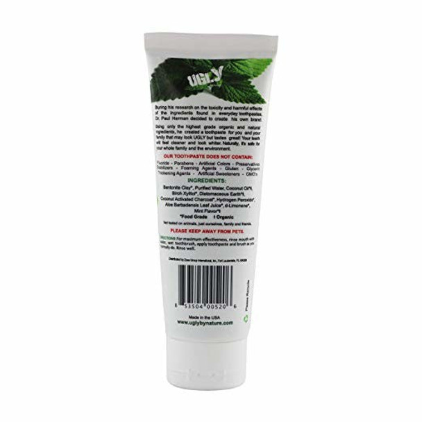 UGLY by nature Xtreme Mint Toothpaste 4 oz