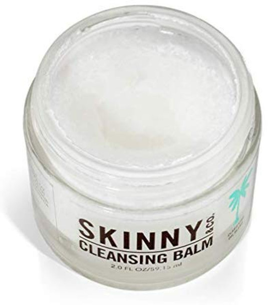 SKINNY & CO. Rejuvenating Cleansing Balm and Makeup Remover - 100% Chemical Free - 2 oz.