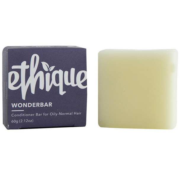 Ethique Eco-Friendly Conditioner Bar for Oily-Normal Hair, Wonderbar 2.12 oz