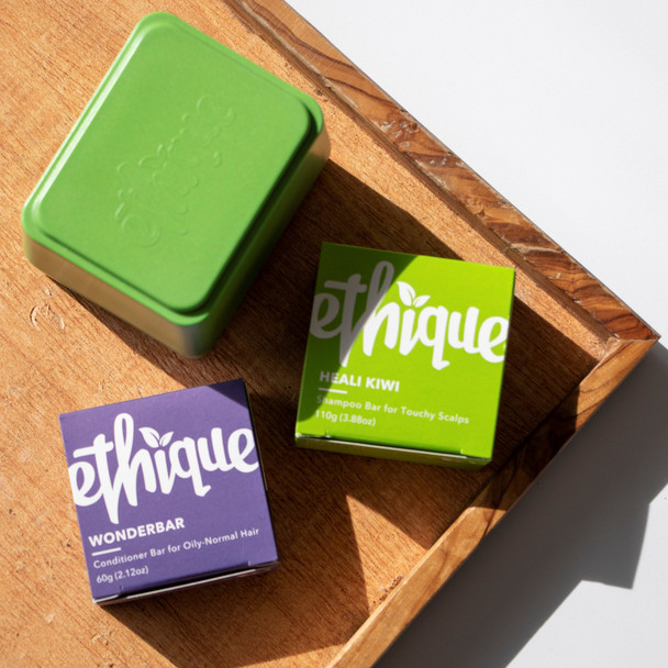 Ethique Eco-Friendly Conditioner Bar for Oily-Normal Hair, Wonderbar 2.12 oz
