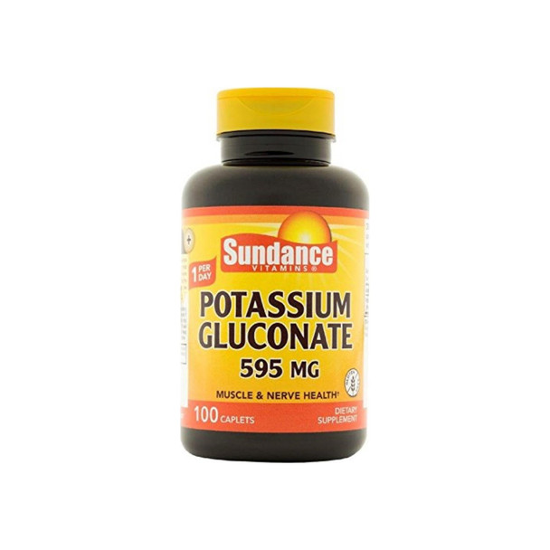 Sundance Vitamins  Potassium Gluconate 595 mg, 100 ea
