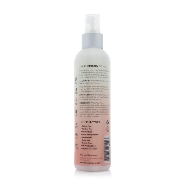 Salon pHactor Leave-in Conditioning, Detangling & Styling Spray 8fl oz