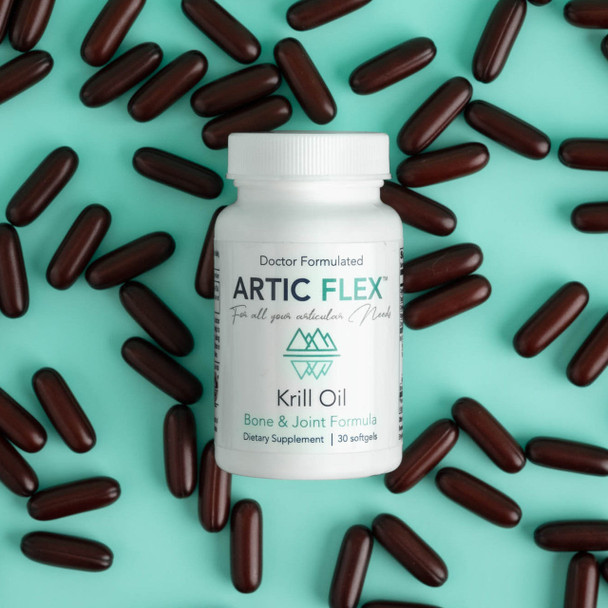 Artic Flex Neptune Krill Oil, Doctor Formulated Bone and Joint Supplement  30 Softgel Capsules (1 Month Supply)