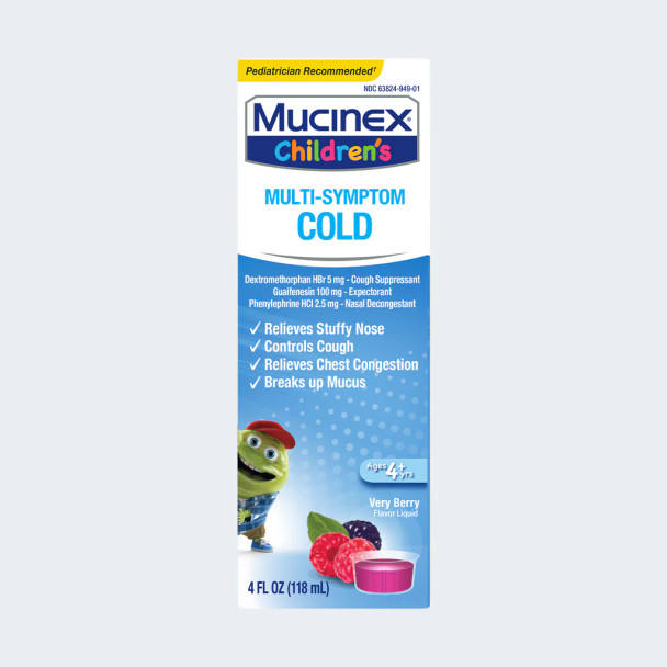 Mucinex Children'S Multi-Symptom Cold Liquid Very Berry 4 Oz