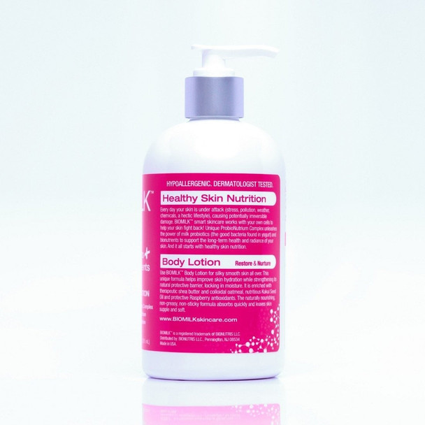 BioMilk Probiotic Skincare Restore & Nurture Body Lotion, 100% Natural Probiotics&Superfoods for Healthy Sk