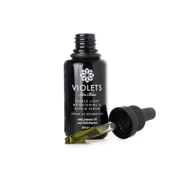 Violets are Blue Visible Light Brightening and Repair Serum with Tamanu and Helichrysum1 oz / 30 ml