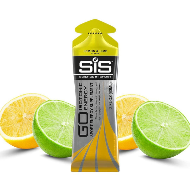 SCIENCE IN SPORT Isotonic Energy Gel 22g Lemon & Lime - 2 oz - 6 Pack