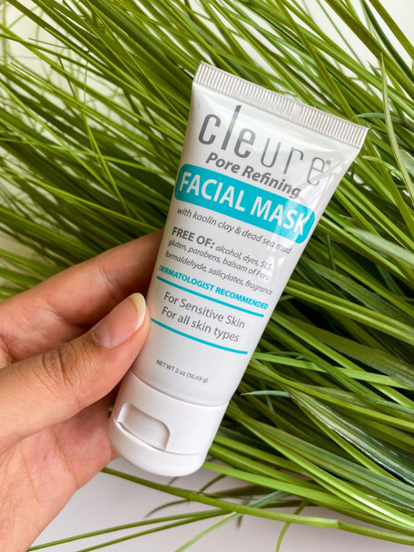 Cleure Facial Mask - Refining with Kaolin Clay (2 oz)