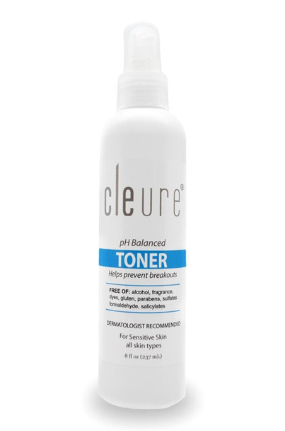 Cleure Toner - Alcohol-Free for Sensitive Skin (8 oz)