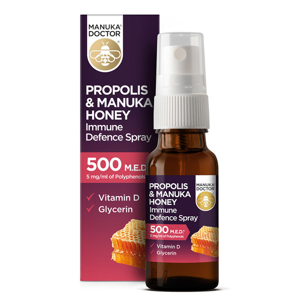 Manuka Doctor Vitamin D Spray with Manuka Honey & Propolis 500 M.E.D.