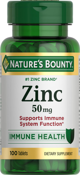 Natures Bounty zinc 50mg - 100 Tablets