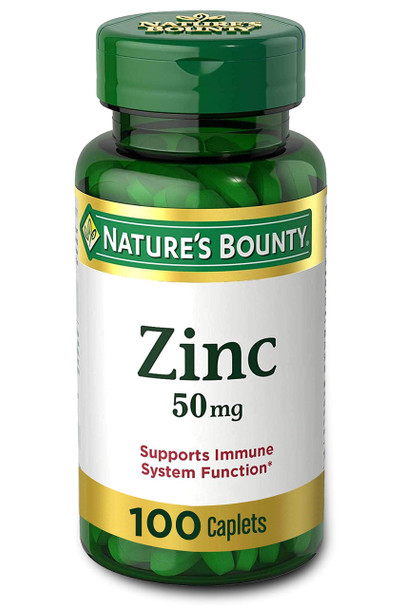 Natures Bounty zinc 50mg - 100 Tablets
