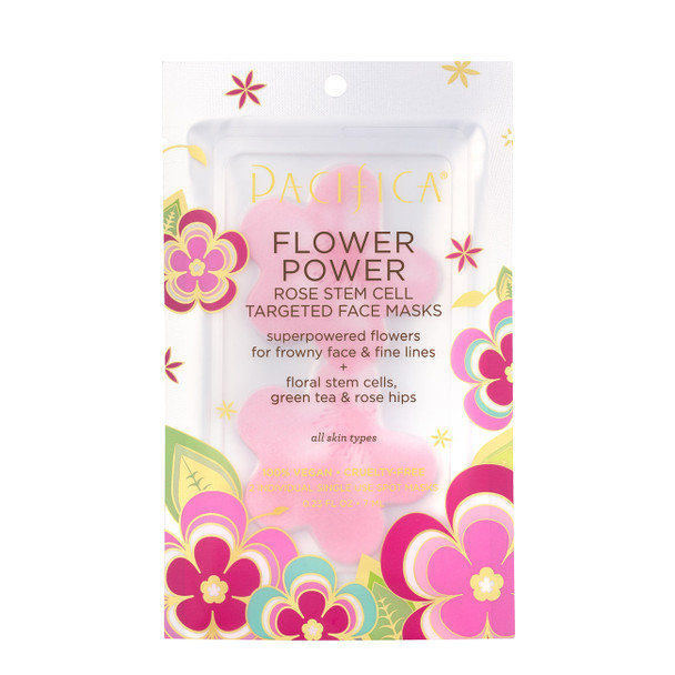 Pacifica Flower Power Rose Targeted Face Masks