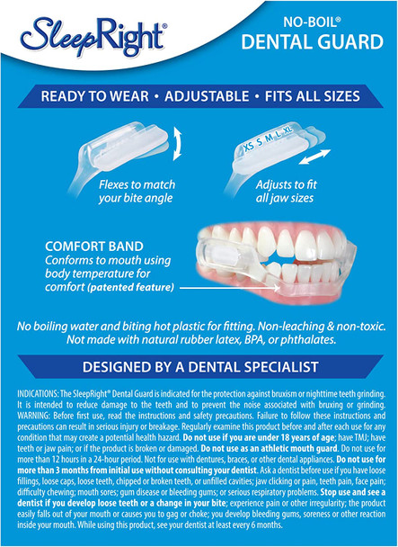 SleepRightA® Select-Comfort Dental Guard (New Version) - Sleeping Teeth Guard-Mouth Guard to Prevent Teeth Grinding