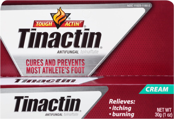 Tinactin Antifungal Cream For Athlete'S Foot, 1-Ounce Tubes (Pack Of 2)