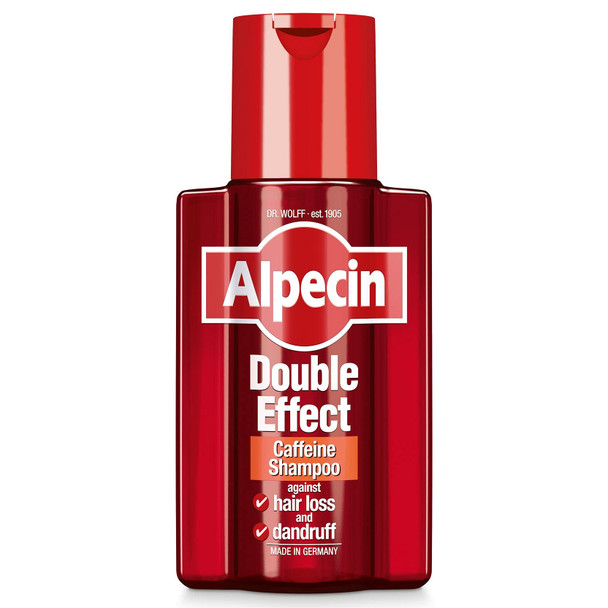 Alpecin Double Effect Shampoo 200Ml | Anti Dandruff And Natural Hair Growth Shampoo | Energizer For Strong Hair | Hair Care For Men Made In Germany