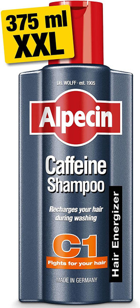 Alpecin Caffeine Shampoo C1 375ml | Prevents and Reduces Hair Loss | Natural Hair Growth Shampoo for Men | Energizer for Strong Hair | Hair Care for Men Made in Germany