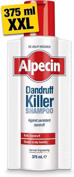Alpecin Dandruff Killer Shampoo 375ml | Effectively Removes and Prevents Dandruff | Hair Care for Men Made in Germany