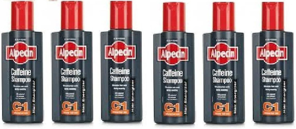 Alpecin C1 Caffeine Shampoo Hair Energizer (250ml) - Pack of 6