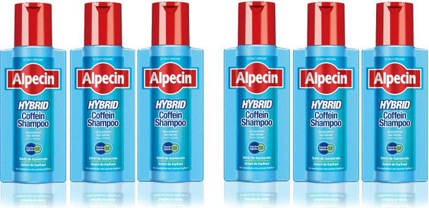 Alpecin Hybrid Caffeine Shampoo 6 x 250 ml