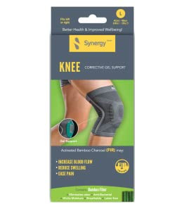 Synergy Knee Support Far Infrared (FIR) Infused with Silicone Gel Patella (Small)…