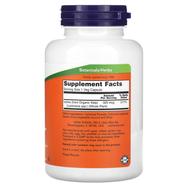 Now Foods Kelp Green Superfood Veg Capsules - 250 Capsules