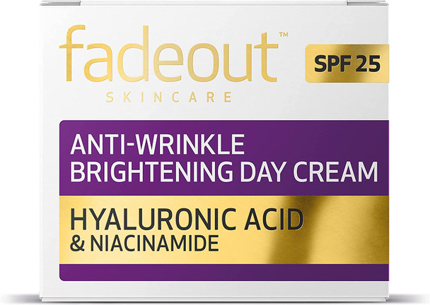Fade Out Anti Wrinkle Brightening Day Cream with Hyaluronic Acid & Niacinamide Exfoliating Skin Renewal Day Cream 50ml
