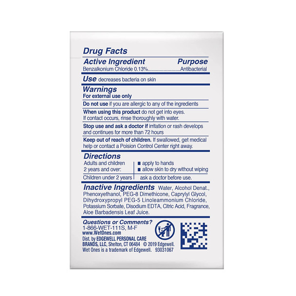 WET ONES Singles Tropical SPALSH 24CT Pack of 1 WET ONES Singles Tropical SPALSH 24CT Pack of 1