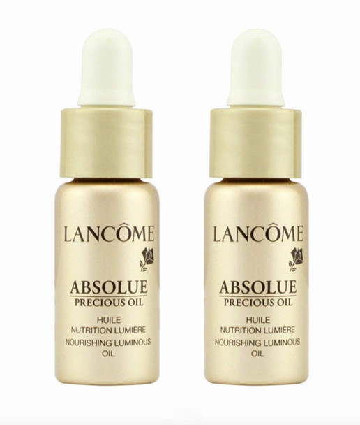2 Lancome Absolue Precious Oil Nourishing Luminous Travel Size 0.16 Ounce each