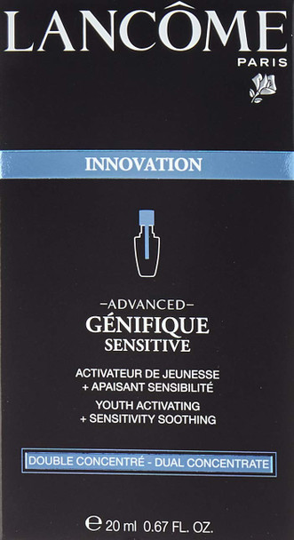 LANCOME Advanced Genifique Sensitive Youth Activating + Sensitivity Soothing Dual Concentrate - All Skin Types, Even Sensitive 20ml/0.67oz, clean (I0106286)