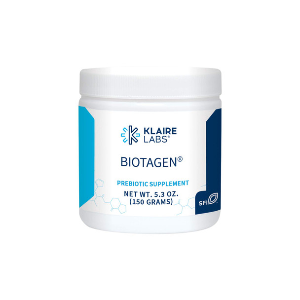 Klaire Labs Biotagen Powder - Prebiotic Inulin, Beta-Glucan & Arabinogalactan to Support Gut Microbiota (30 Servings, 150 Grams)