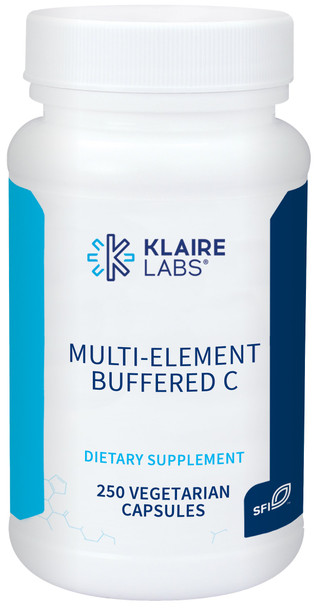 Klaire Labs Buffered Vitamin C Capsules with Quercetin Bioflavonoids & L-Glutathione to Support Immune Function & Antioxidant Protection - Hypoallergenic & Gentle on Stomach (250 Capsules)