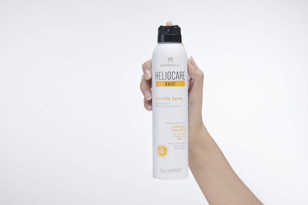 Heliocare 360 Invisible Spray Spf50 200Ml | Aerosol Sunscreen For Body | Uva Uvb Visible Light Infrared-A Anti-Ageing Sun Protection | Transparent, Non-Oily Finish | Suitable For All Skin Types |